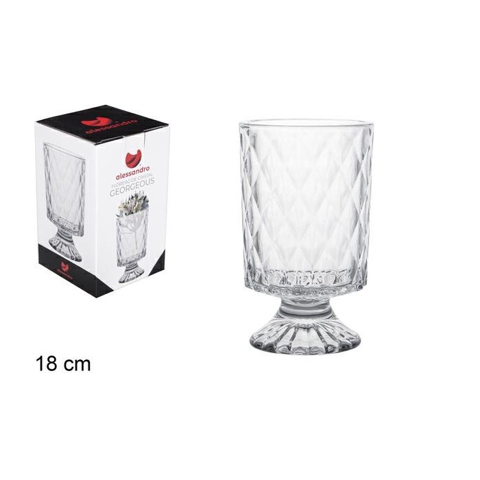 VASO DI VETRO GEORGEOUS 18 CM